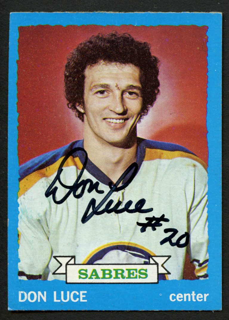 Don Luce #38 signed autograph auto 1973-74 Topps Hockey Trading Card