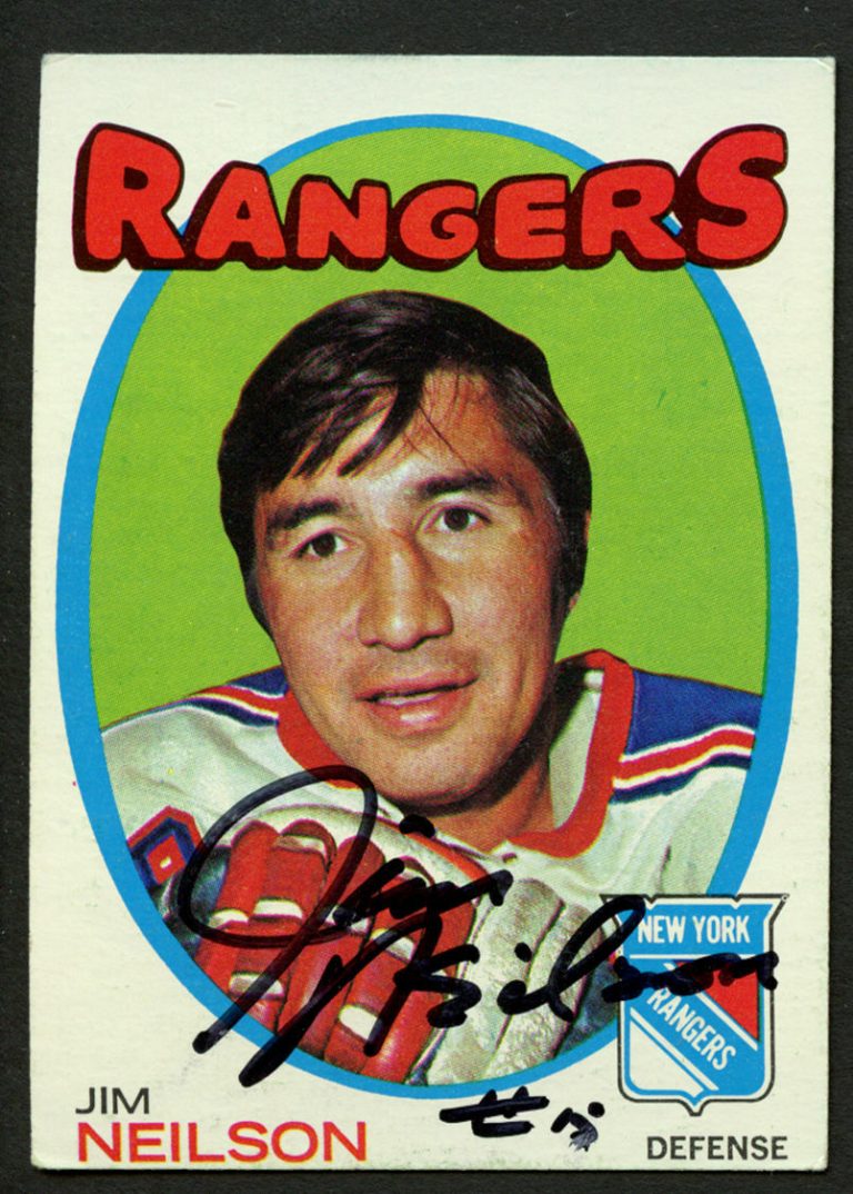 Jim Neilson #112 signed autograph auto 1971-72 Topps Hockey Trading Card