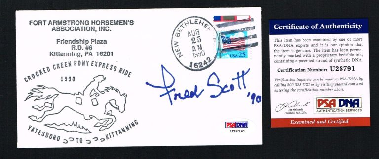 Fred Scott (d. 1991) signed autograph auto First Day Postal Cover Buckaroo PSA