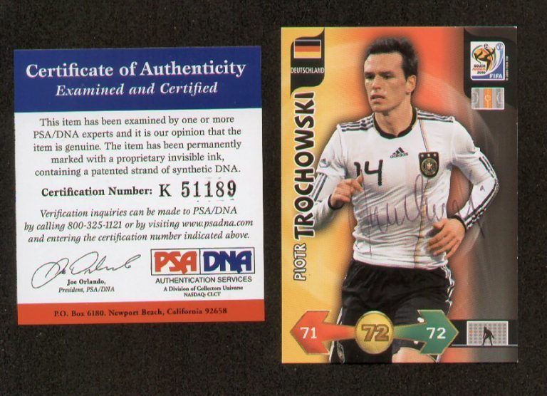 Piotr Trochowski signed autograph auto 2009 Panini PSA