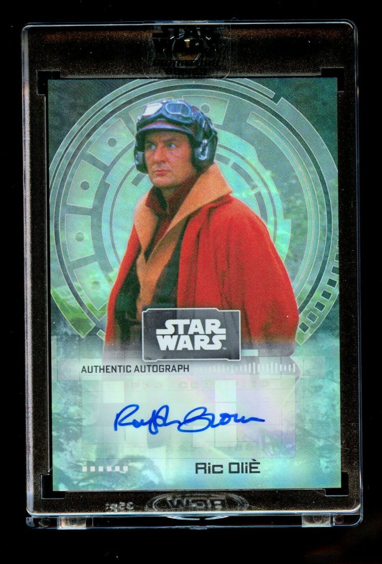 Ralph Brown as Ric Olie A-RB auto signed 2022 Topps Star Wars Signature Series