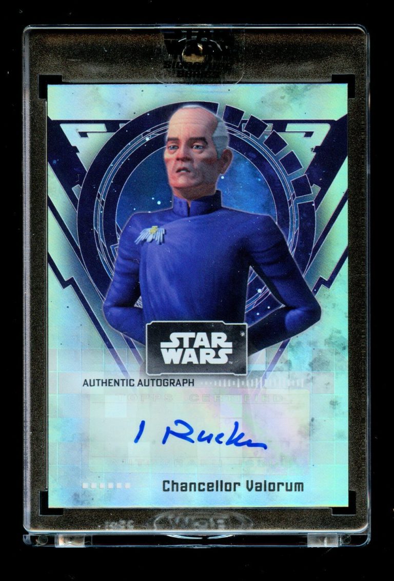 Ian Ruskin as Chancellor Valorum A-IR auto 2022 Topps Star Wars Signature Series