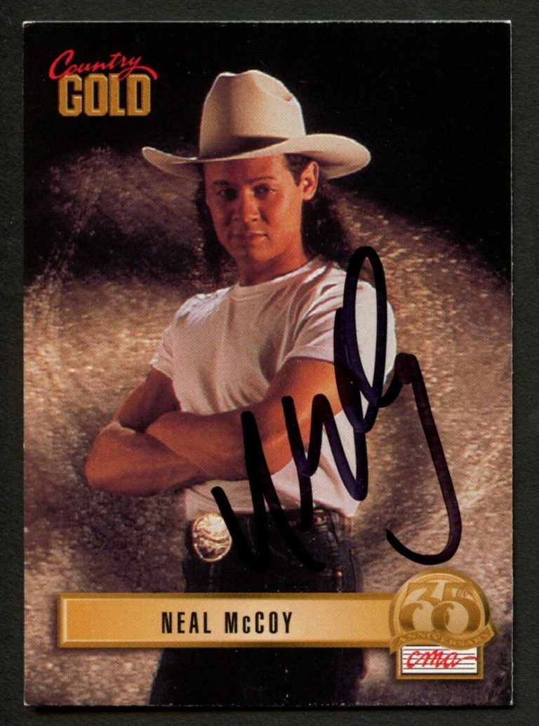 Neal McCoy #66 signed autograph auto 1993 Sterling Country Gold Card