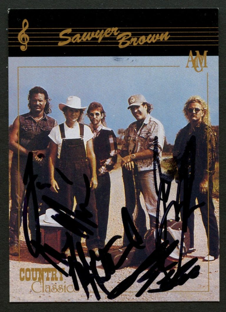Sawyer Brown #81 signed autograph auto 1992 Collect-A-Card Country Classics