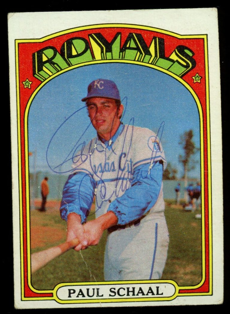 Paul Schaal #177 signed autograph auto 1972 Topps Baseball Trading Card