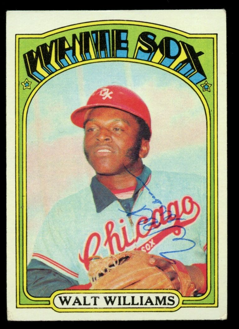 Walt Williams #15 signed autograph auto 1972 Topps Baseball Trading Card