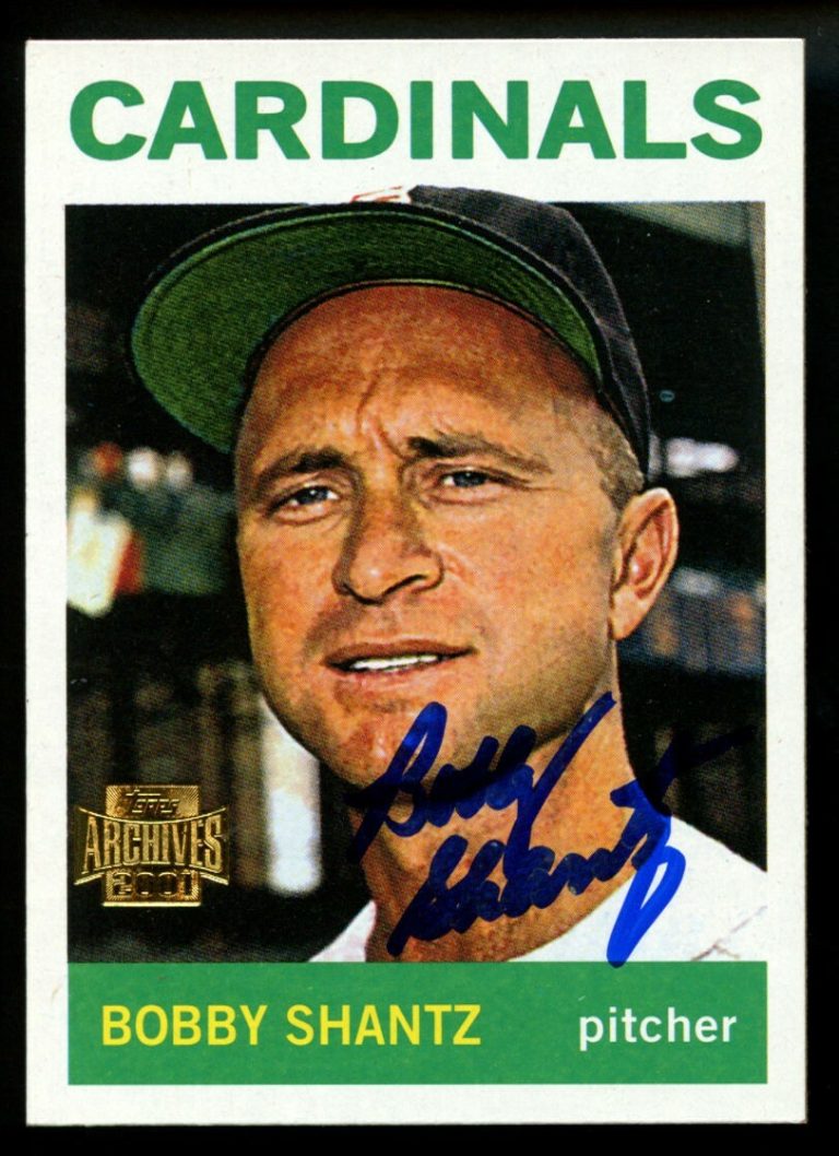 Bobby Shantz #142 signed autograph 2001 Topps Archives Baseball Trading Card