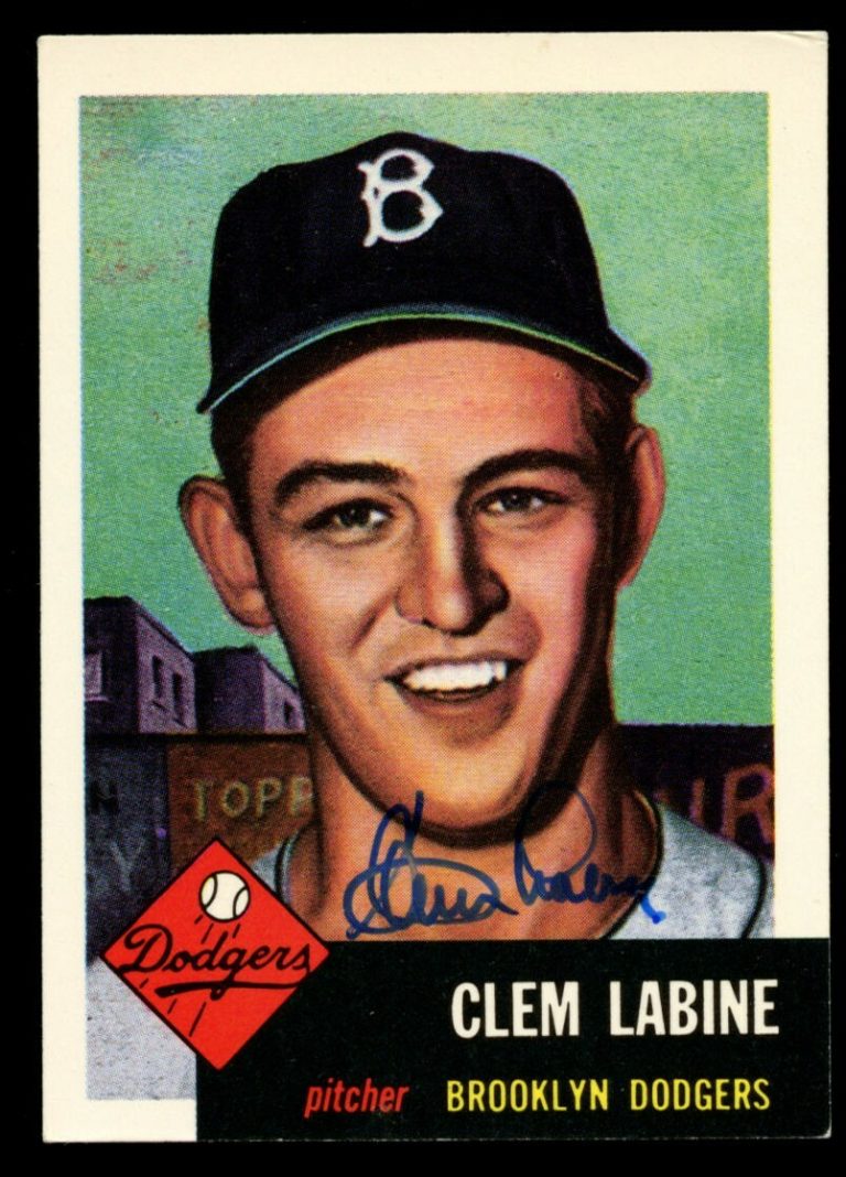 Clem Labine d2007 #14 signed autograph auto 1991 Topps 1953 Archives Baseball