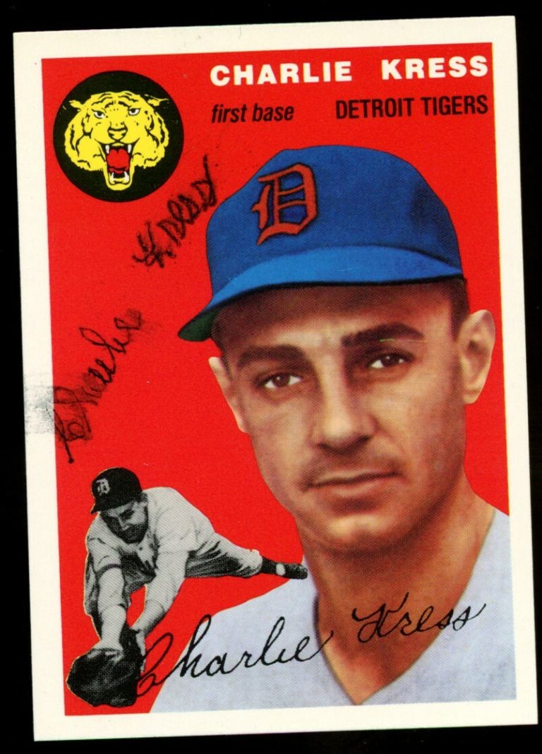 Charlie Kress d2014 #219 signed autograph 1994 Topps 1954 Archives Baseball Card