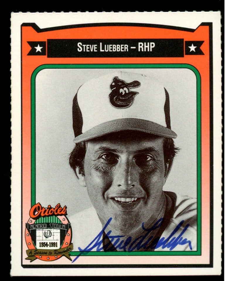 Steve Lueber #270 signed autograph auto All-Time Orioles Baseball Series Card ~