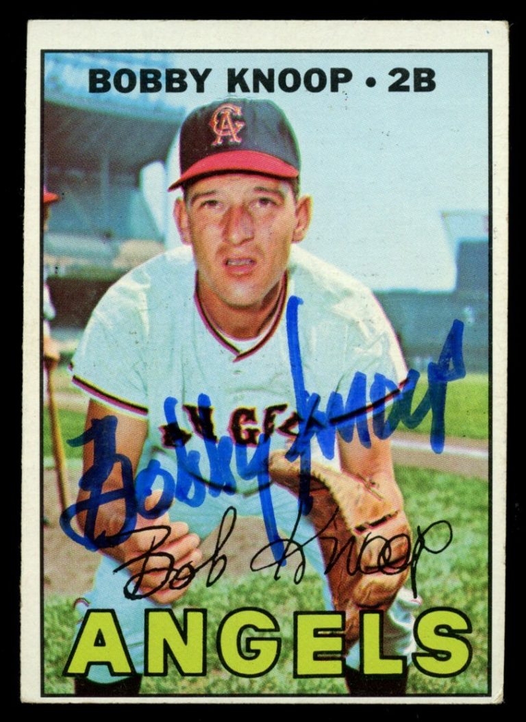 Bobby Knoop #175 signed autograph auto 1967 Topps Baseball Trading Card