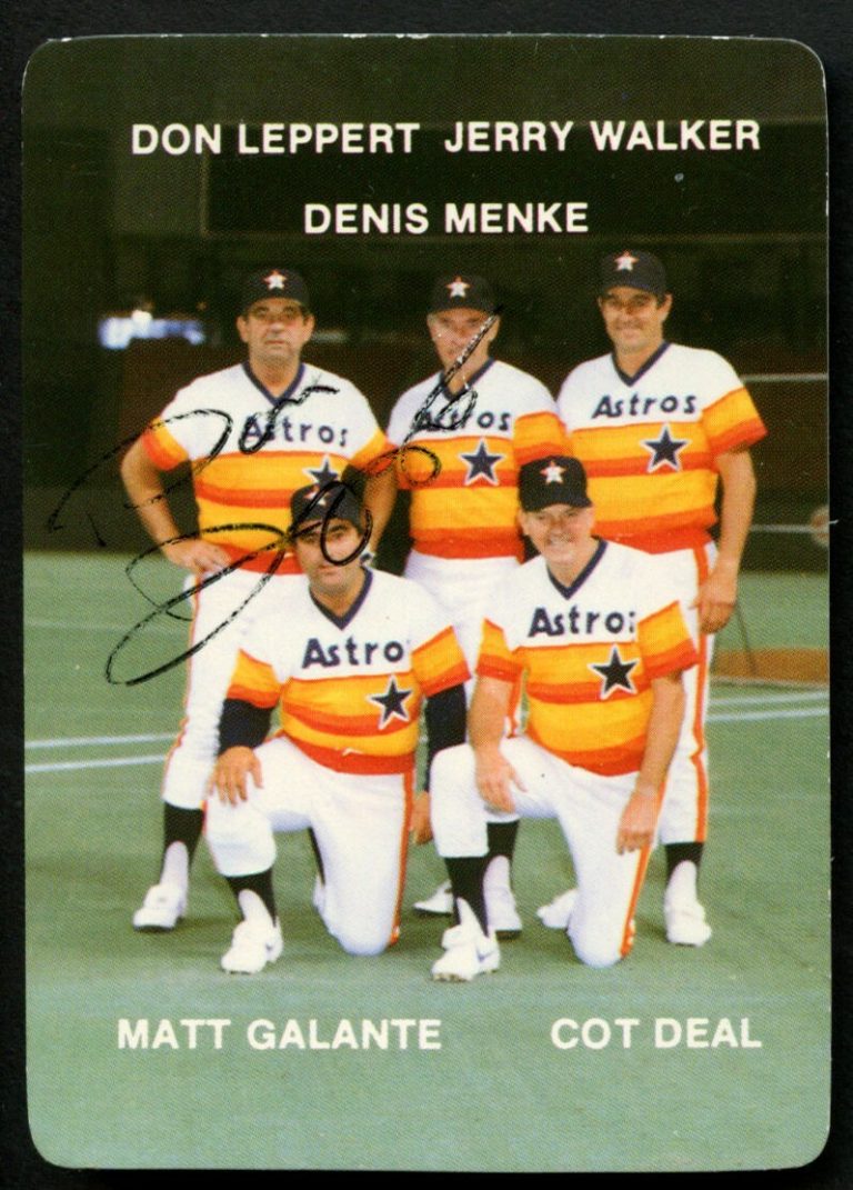 Don Leppert 27 signed autograph auto 1985 Mother's Cookies Baseball Trading Card