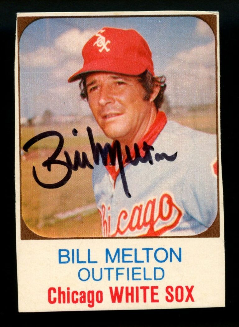 Bill Melton #8 signed autograph auto 1975 Hostess Baseball Trading Card ~