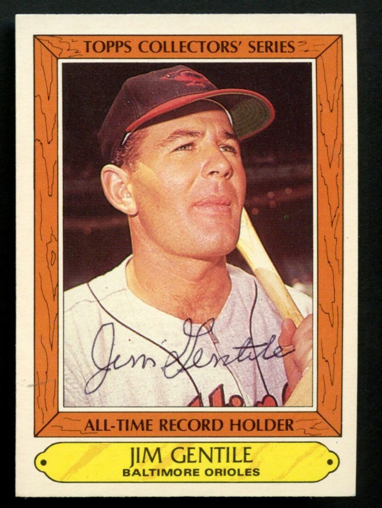 Jim Gentile #15 signed autograph auto 1985 Topps Collectors' Series Card ~