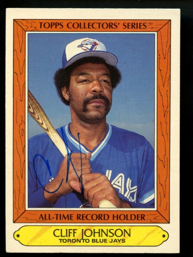 Cliff Johnson #20 signed autograph auto 1985 Topps Collectors' Series Card ~