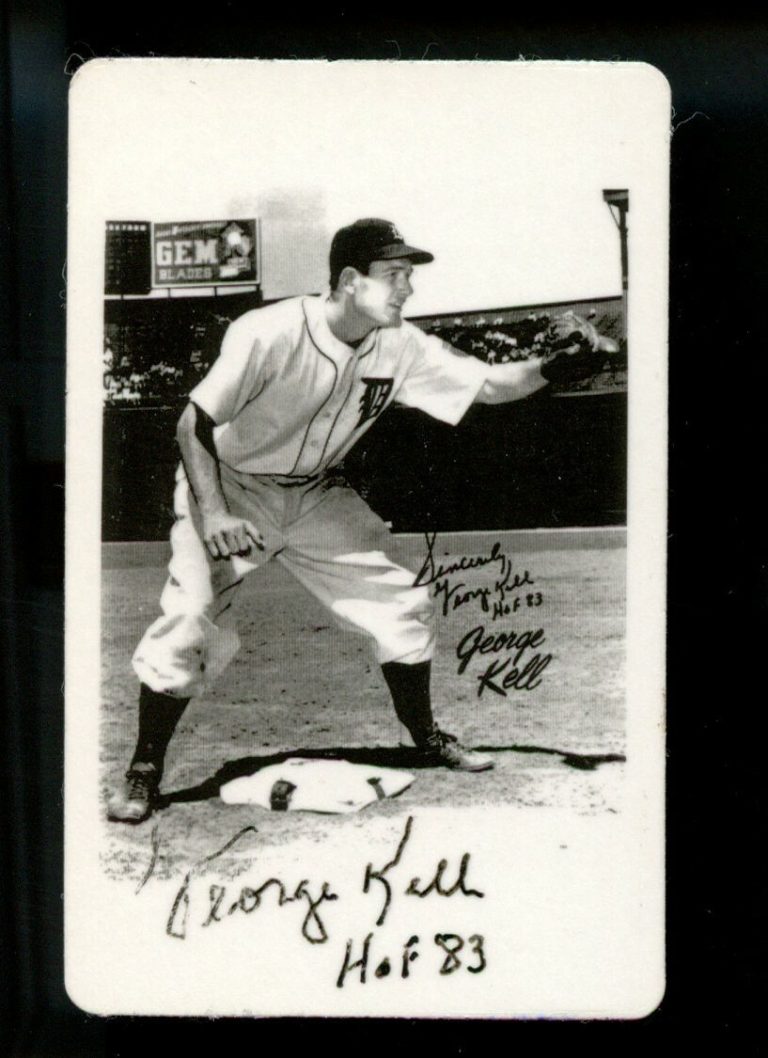 George Kell signed autograph auto 2004 Pocket Calendar Hall of Fame 1983