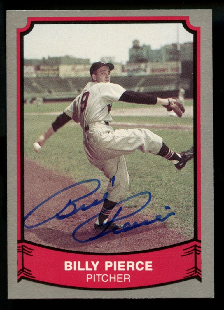Billy Pierce #134 signed autograph auto 1989 Pacific Baseball Legends Card