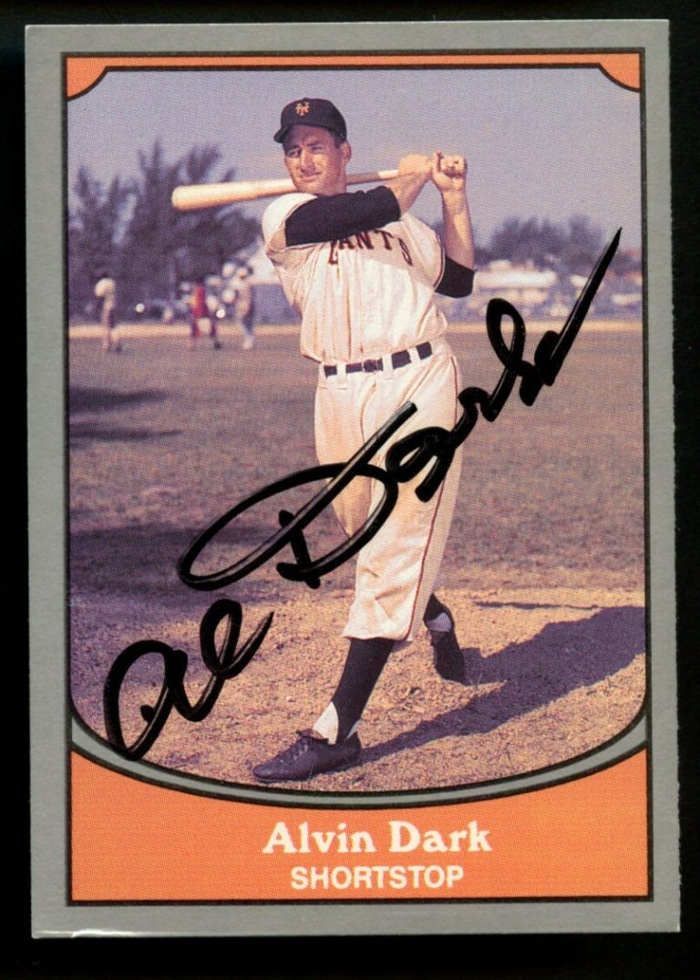 Al Alvin Dark #69 signed autograph auto 1990 Pacific Baseball Legends Card