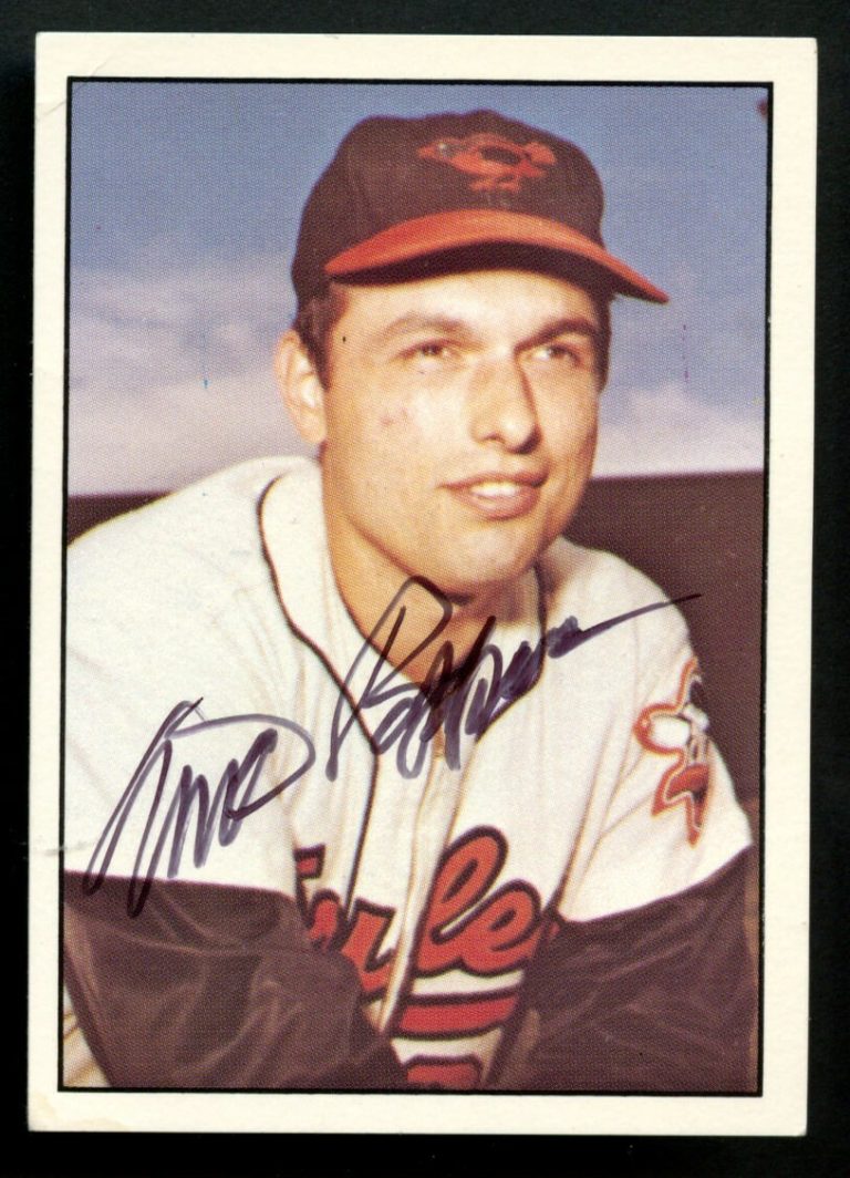 Milt Pappas #0056 signed autograph auto 1978 TCMA Baseball Trading Card