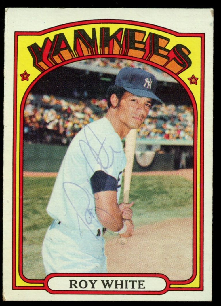 Roy White #340 signed autograph auto 1972 Topps Baseball Trading Card