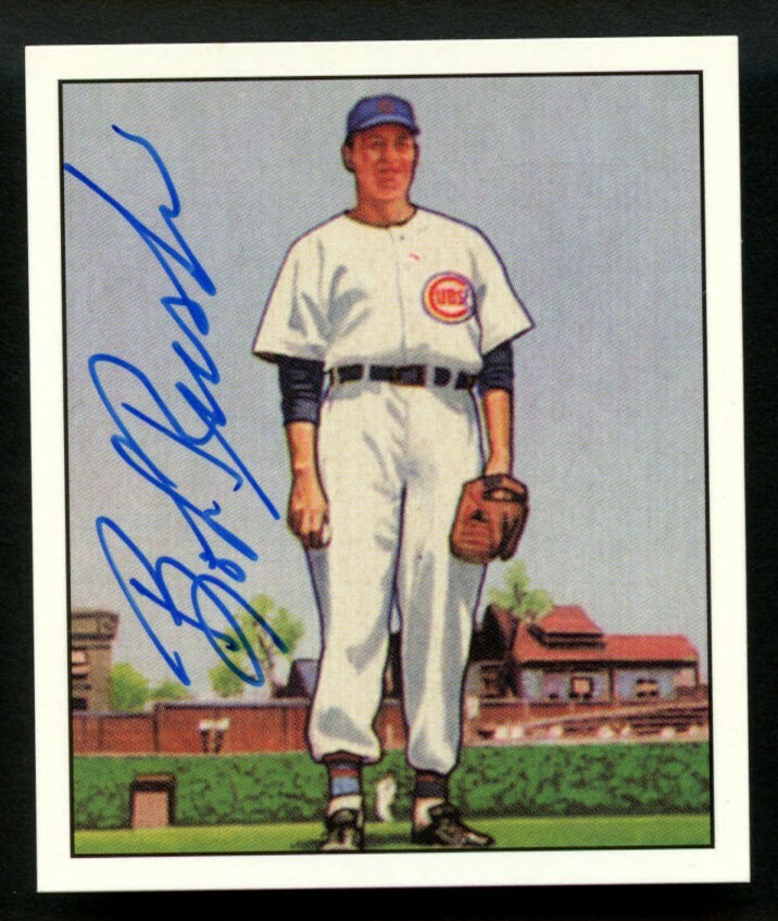 Bob Rush #61 signed autograph auto 1950 Bowman Gum Baseball Reprint Card ~