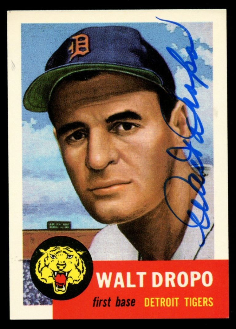 Walt Dropo (d 2010) #121 signed autograph auto 1991 Topps 1953 Archives Baseball