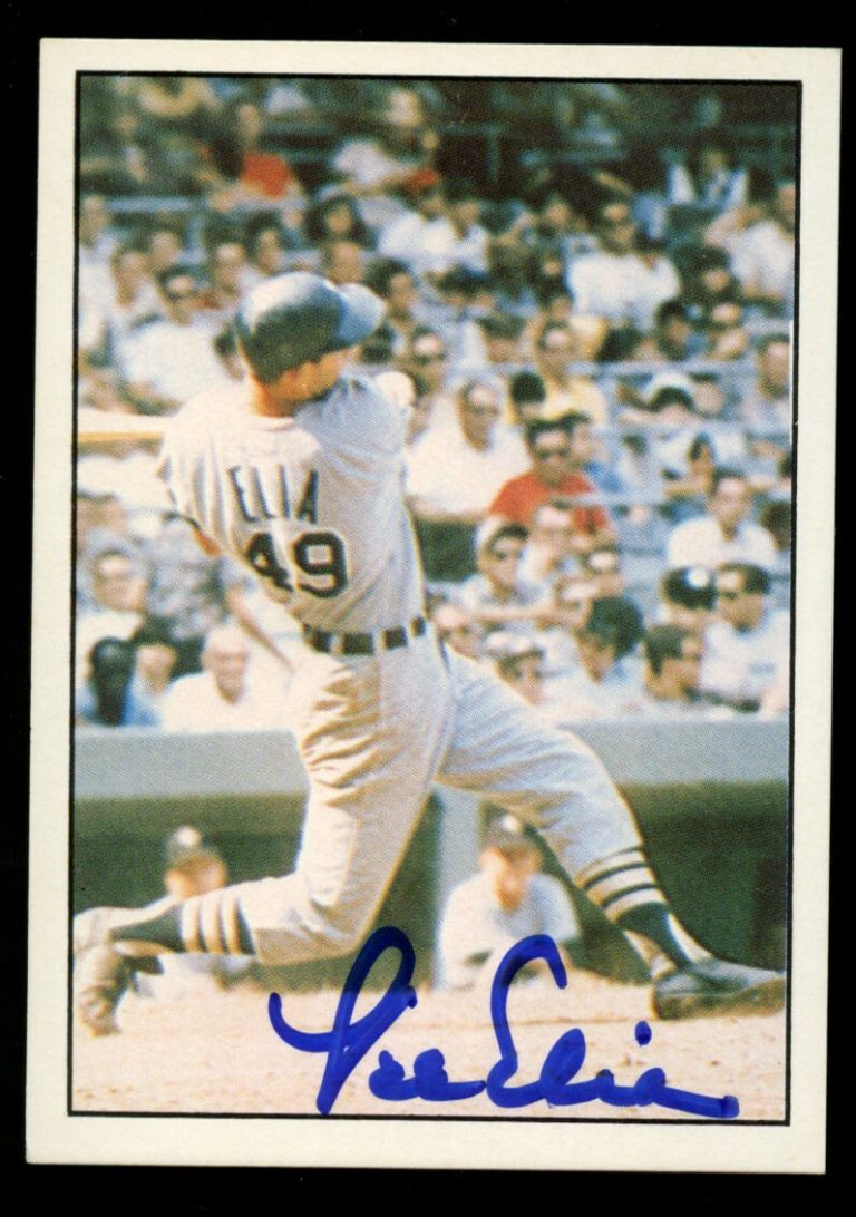 Lee Elia #428 signed autograph auto 1981 TCMA The 1960's Baseball Card ~