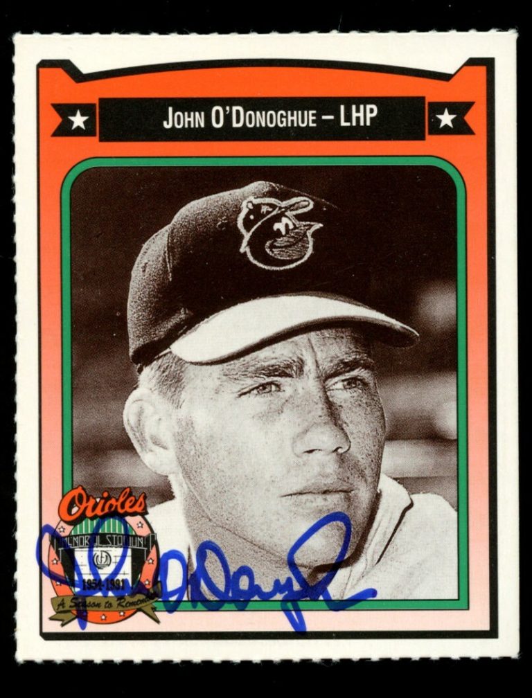 John O'Donoghue #338 signed autograph auto All-Time Orioles Baseball Series Card