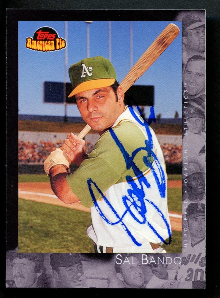 Sal Bando #77 signed autograph auto 2001 Topps American Pie Baseball Card