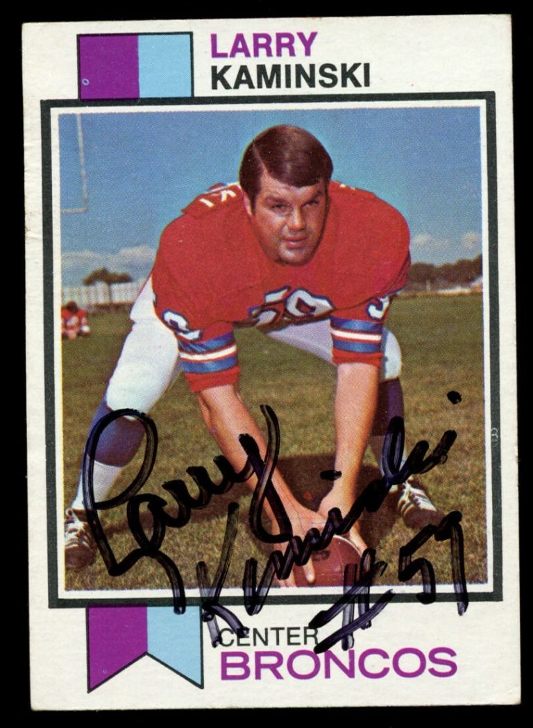 Larry Kaminski #503 signed autograph auto 1973 Topps Football Trading Card