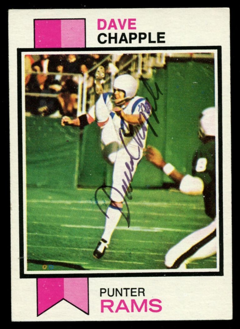 Dave Chapple #190 signed autograph auto 1973 Topps Football Trading Card