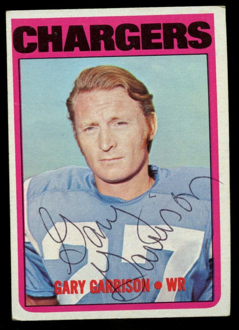 Gary Garrison #192 signed autograph auto 1972 Topps Football Trading Card