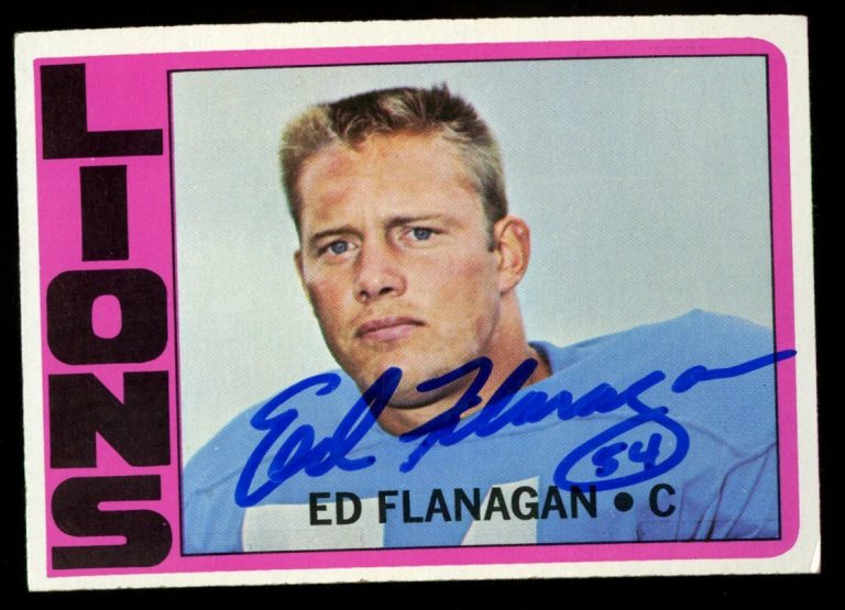 Ed Flanagan #149 signed autograph auto 1972 Topps Football Trading Card