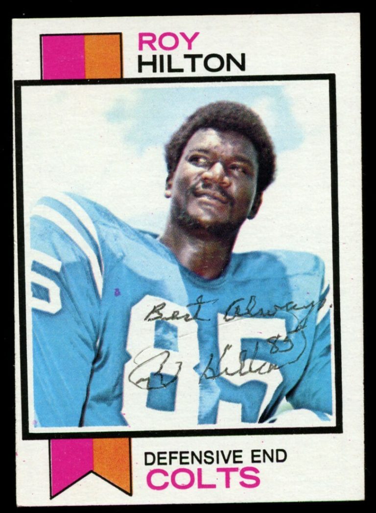 Roy Hilton #234 signed autograph auto 1973 Topps Football Trading Card