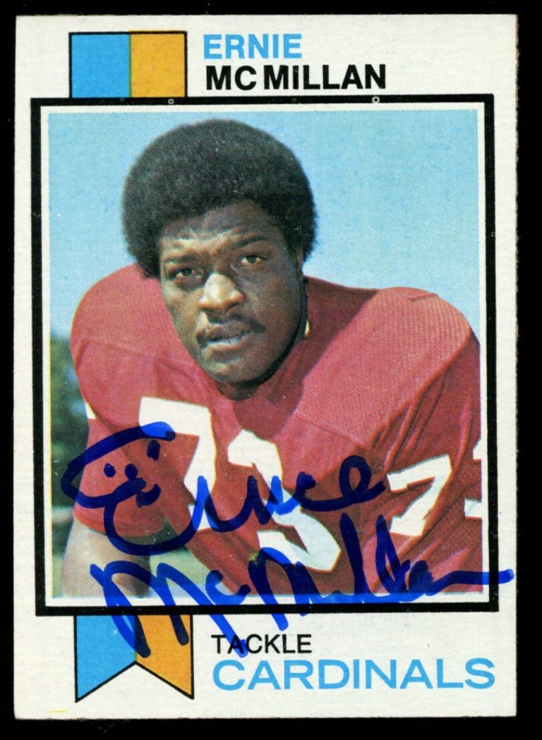 Ernie McMillan #488 signed autograph auto 1973 Topps Football Trading Card