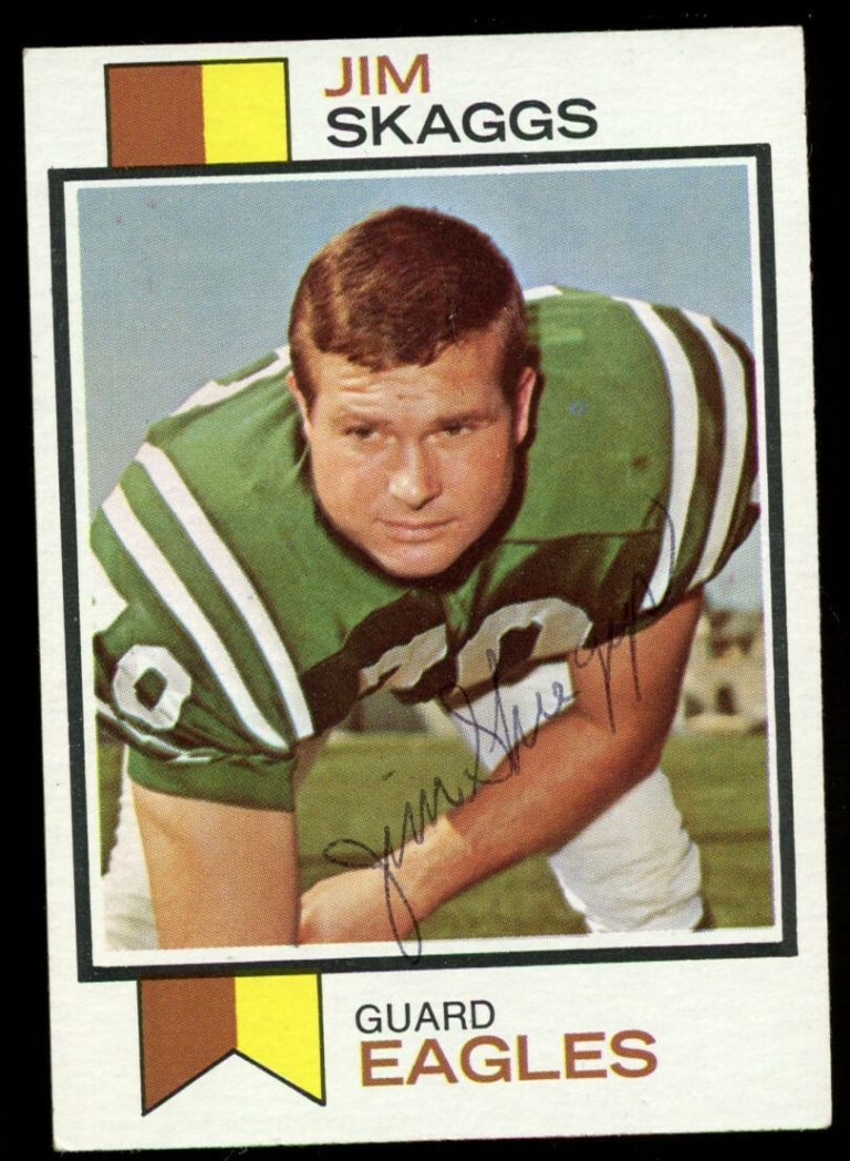 Jim Skaggs #294 signed autograph auto 1973 Topps Football Trading Card