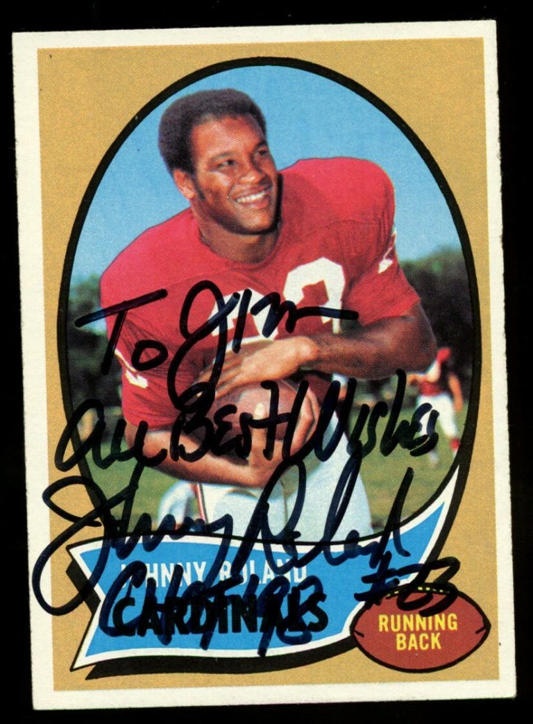 Johnny Roland #76 signed autograph auto 1970 Topps Football Trading Card