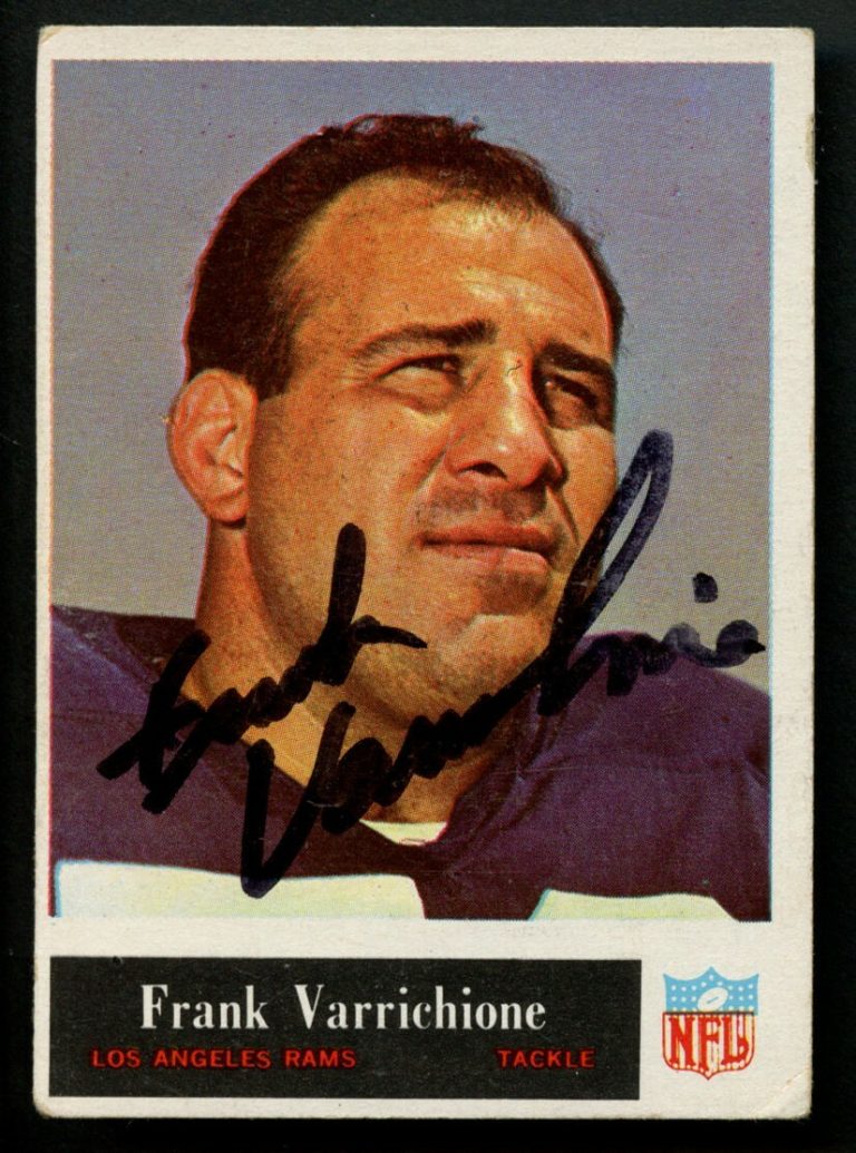 Frank Varrichione #96 signed autograph auto 1965 Topps Football Trading Card