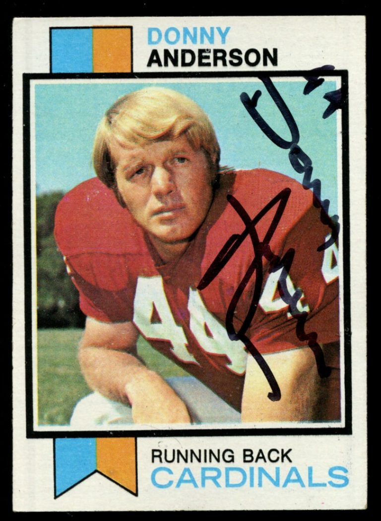 Donny Anderson #485 signed autograph auto 1973 Topps Football Trading Card