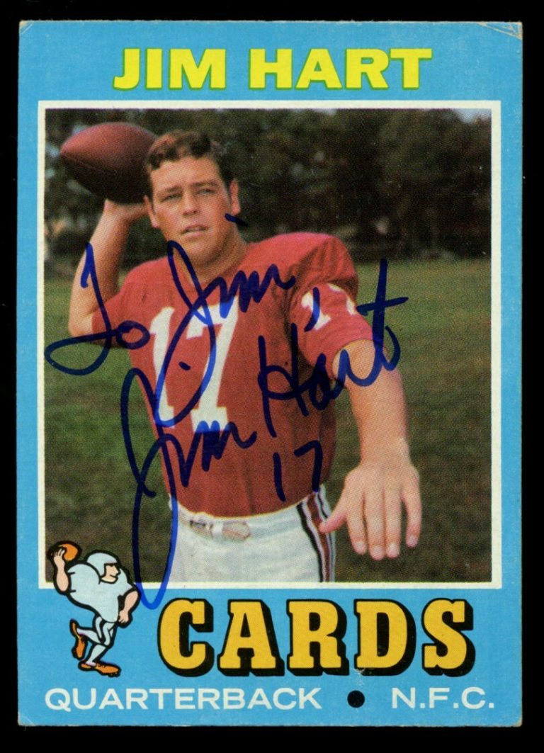 Jim Hart #47 signed autograph auto 1971 Topps Football Trading Card