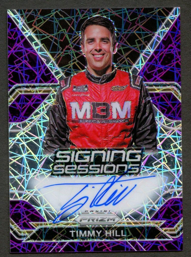 Timmy Hill #S-TH signed autograph auto 2021 Panini Prizm NASCAR Card 54/99 ~