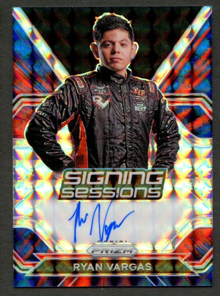 Ryan Vargas #S-RV signed autograph auto 2021 Panini Prizm NASCAR Card 33/50 ~