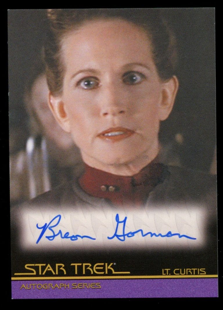 Breon Gorman as Lt. Curtis signed autograph 2008 Rittenhouse Star Trek Card ~