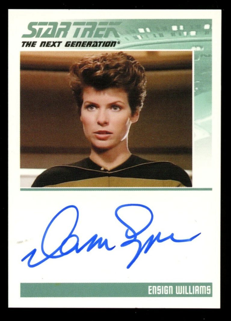 Dana Sparks as Ensign Williams signed 2013 Rittenhouse Star Trek Next Gen. Card~