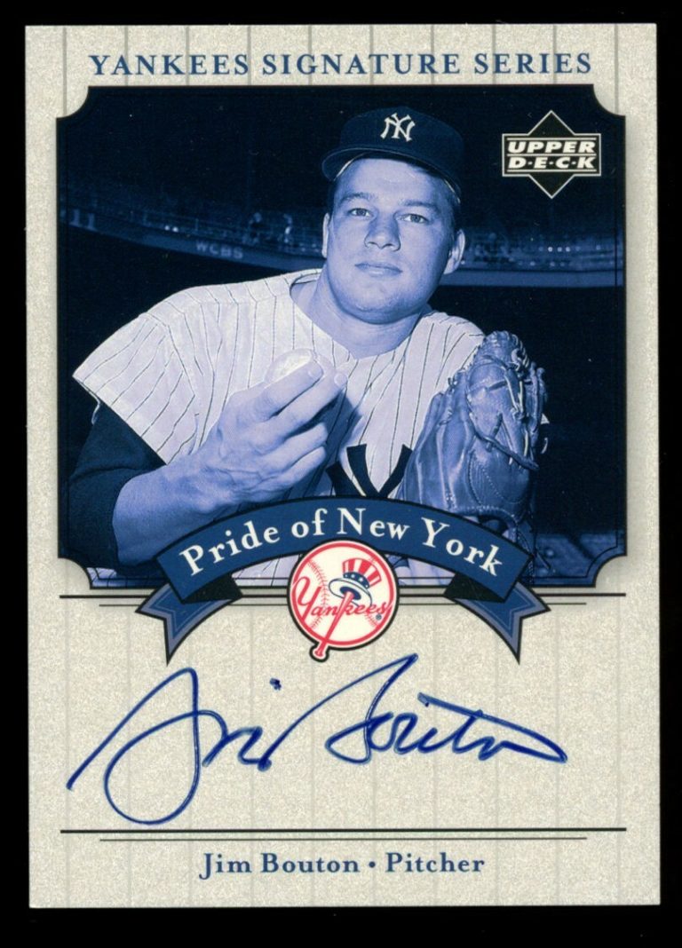Jim Bouton #PN-JB signed autograph auto 2003 Upper Deck Pride of New York Card ~