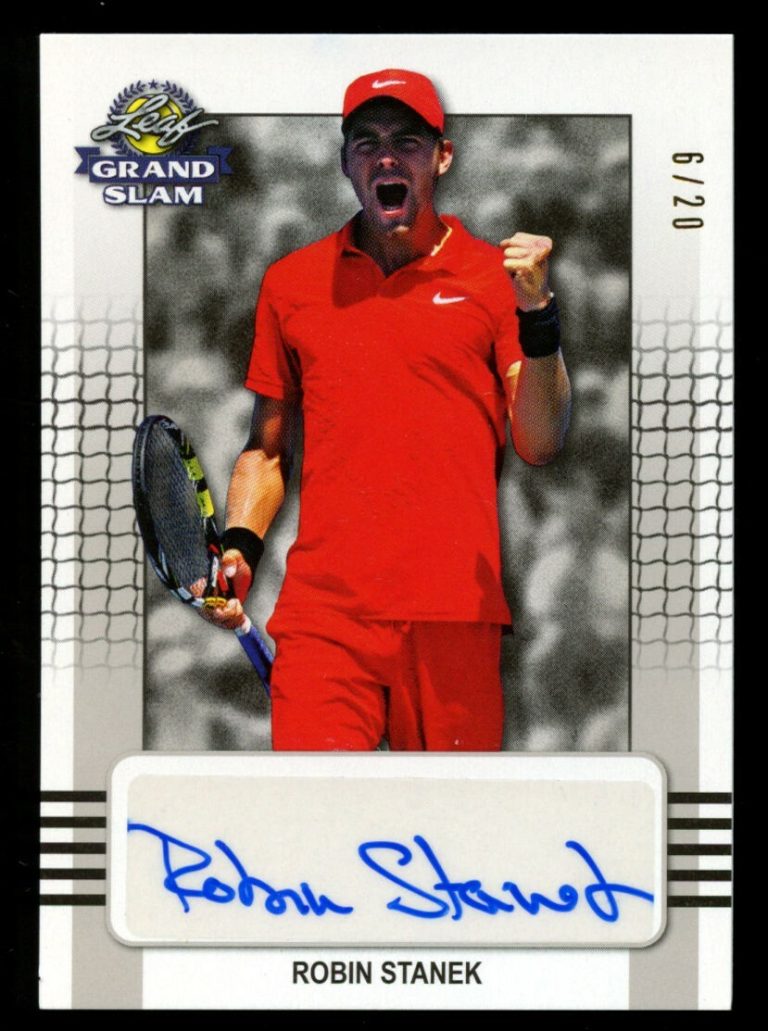 Robin Stanek #BA-RS1 signed autograph 2018 Leaf Grand Slam Tennis Card 6/20 ~