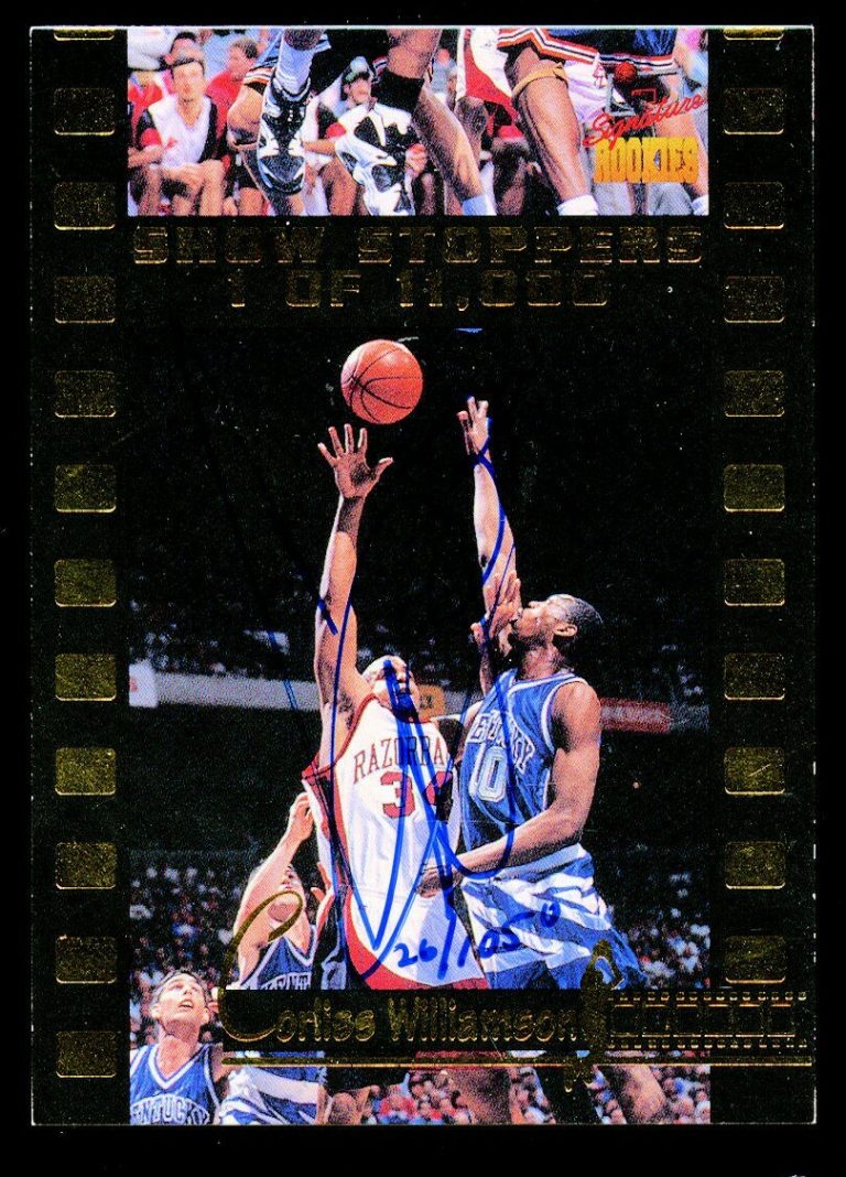 Corliss Williamson #C3 ARKANSAS autograph 1995 Signature Rookies Show Stoppers ~
