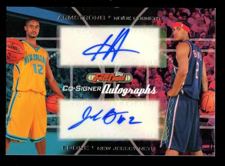 Hilton Armstrong & Josh Boone #CS-28 auto 2006 Topps Full Court Co-Signer Card