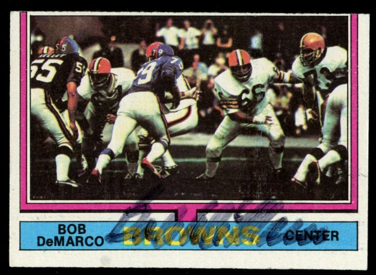 Bob DeMarco #491 signed autograph auto 1974 Topps Football Trading Card