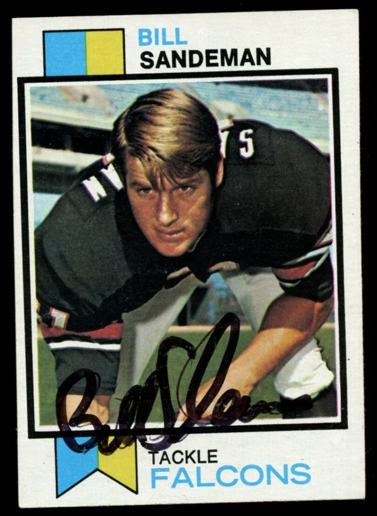 Bill Sandeman #518 signed autograph auto 1973 Topps Football Trading Card